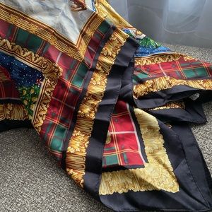 100% Silk Christmas Scarf